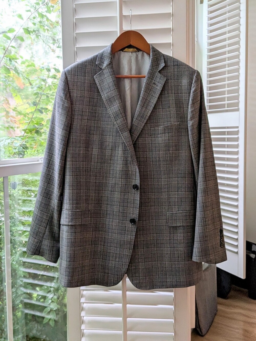 Brooks Brothers Gray Plaid Sport Coat